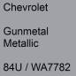 Preview: Chevrolet, Gunmetal Metallic, 84U / WA7782.